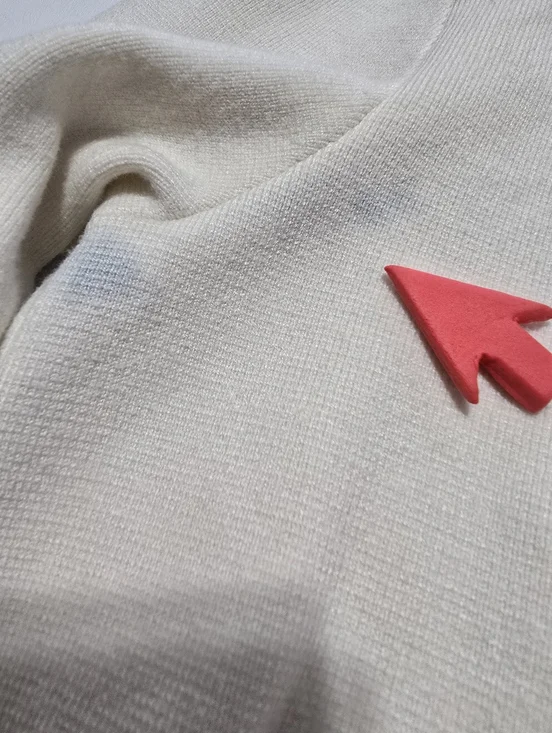 English Factory Stitch Detail Puff Sleeve Cardigan Crew Neck Long Sleeve Size L - Picture 11 of 13